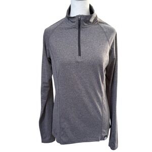 REI Co-op Womens Small Gray 1/4 Zip Performance Pullover Athletic Top Gorpcore